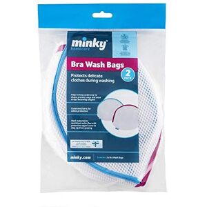 Minky Delicate Bra Wash Bag, White, Pack of 2 Minky Delicate Bra Wash Bag, White, Pack of 2