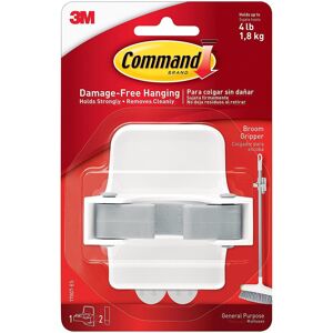 3M Command Adhesive Broom Gripper For Damage Free Hanging - White - Strong Hold 3M Command Adhesive Broom Gripper For Damage Free Hanging - White - Strong Hold