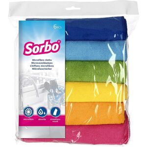Sorbo Microfibre Cloths, Multi Color, 40cm x 40cm Sorbo Microfibre Cloths, Multi Color, 40cm x 40cm
