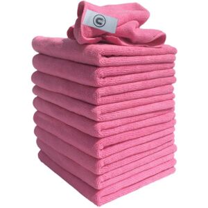 Discounted Cleaning Supplies Professional Large Microfibre Cloths - Pink - Pack of 10 - Discounted Cleaning S Discounted Cleaning Supplies Professional Large Microfibre Cloths - Pink - Pack of 10 - Discounted Cleaning S