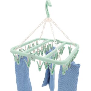 Unbranded (Green) 32 Peg Airer Clothes Horse Underwear Sock Hanger Unbranded (Green) 32 Peg Airer Clothes Horse Underwear Sock Hanger