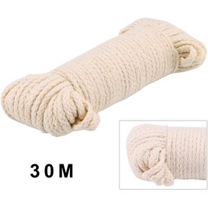 Unbranded 30M COTTON ROPE PULLEY CLOTHES LINE TRADITIONAL WASHING CAMPING 4MM DURABLE Unbranded 30M COTTON ROPE PULLEY CLOTHES LINE TRADITIONAL WASHING CAMPING 4MM DURABLE