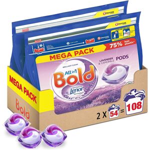 Bold All-in-One Pods Washing Liquid Laundry Detergent Tablets/Capsules, Lavender Bold All-in-One Pods Washing Liquid Laundry Detergent Tablets/Capsules, Lavender