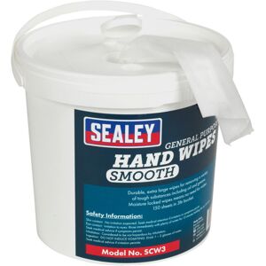 Sealey SCW3 Hand Wipes Bucket 3ltr - Pack Of 150 Sealey SCW3 Hand Wipes Bucket 3ltr - Pack Of 150