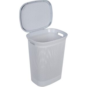 URBN Living (Grey) 60 Litre Plastic Washing Laundry Basket With Lid URBN Living (Grey) 60 Litre Plastic Washing Laundry Basket With Lid