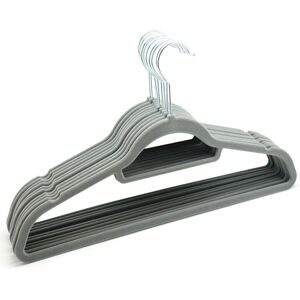 Daniel James (20) Grey Velvet Coat Hangers Clothes Velour Flocked Non Slip Curved Daniel James (20) Grey Velvet Coat Hangers Clothes Velour Flocked Non Slip Curved