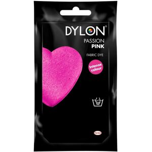 (Passion Pink) DYLON Hand Fabric Dye Sachet For Clothes & Soft Furnishings, 50g (Passion Pink) DYLON Hand Fabric Dye Sachet For Clothes & Soft Furnishings, 50g