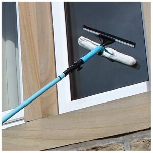Caprican Extendable Window Squeegee Glass Cleaning Tool Pole Blue 3.5M Caprican Extendable Window Squeegee Glass Cleaning Tool Pole Blue 3.5M