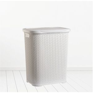 (White) Plastic Laundry Basket Clothes Washing Bin Storage Hamper Small Large Or (White) Plastic Laundry Basket Clothes Washing Bin Storage Hamper Small Large Or