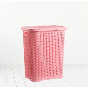 (Pink) Plastic Laundry Basket Clothes Washing Bin Storage Hamper Small Large Org (Pink) Plastic Laundry Basket Clothes Washing Bin Storage Hamper Small Large Org