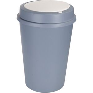 URBN Living (47L, Blue) Round Plastic Bin Recycling Dustbin Recycle Waste Two Way Lid URBN Living (47L, Blue) Round Plastic Bin Recycling Dustbin Recycle Waste Two Way Lid