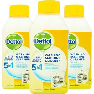 Dettol Lemon Washing Machine Cleaner Citrus 3 x 250ml Dettol Lemon Washing Machine Cleaner Citrus 3 x 250ml