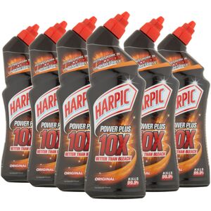 Harpic Power Plus Powerful Toilet Cleaner Removes Limescale 6 x 750ml Harpic Power Plus Powerful Toilet Cleaner Removes Limescale 6 x 750ml