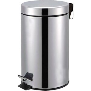 Denny International 5 Ltr Large Pedal Bin Stainless Steel Silver Kitchen Bathroom Office & Toilet Ru Denny International 5 Ltr Large Pedal Bin Stainless Steel Silver Kitchen Bathroom Office & Toilet Ru