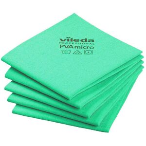 (Green) Vileda PVAmicro Streak-Free Cloths ~ 5 Cloths (Green) Vileda PVAmicro Streak-Free Cloths ~ 5 Cloths
