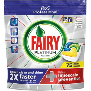 (3 packs) Fairy Dishwasher Capsules Platinum ALL IN ONE 75 (3 packs) Fairy Dishwasher Capsules Platinum ALL IN ONE 75