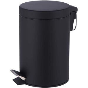 JANOON METAL BLACK SMALL 3L PEDAL BIN KITCHEN TOILET RUBBISH HYGIENIC BIN GIFT BOXED JANOON METAL BLACK SMALL 3L PEDAL BIN KITCHEN TOILET RUBBISH HYGIENIC BIN GIFT BOXED