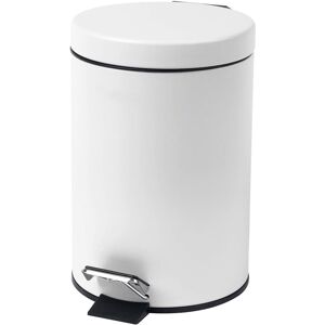 JANOON METAL WHITE SMALL 3L PEDAL BIN KITCHEN TOILET RUBBISH HYGIENIC BIN GIFT BOXED JANOON METAL WHITE SMALL 3L PEDAL BIN KITCHEN TOILET RUBBISH HYGIENIC BIN GIFT BOXED