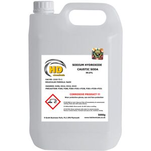 HD Chemicals LTD (5000g (5kg)) Caustic Soda Sodium Hydroxide Lye 99% Soap, Drains HD Chemicals LTD (5000g (5kg)) Caustic Soda Sodium Hydroxide Lye 99% Soap, Drains