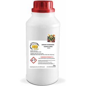 HD Chemicals LTD (500g) Caustic Soda Sodium Hydroxide Lye 99% Soap, Drains HD Chemicals LTD (500g) Caustic Soda Sodium Hydroxide Lye 99% Soap, Drains