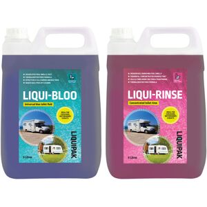Liquipak (2x5L) Twin Pack, Blue Chemical Fluid & Pink Toilet Rinse Liquipak (2x5L) Twin Pack, Blue Chemical Fluid & Pink Toilet Rinse