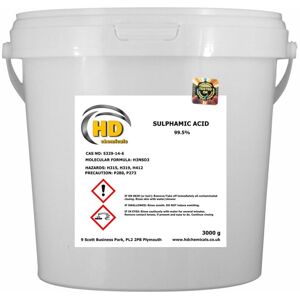 HD Chemicals LTD (3000g / 3kg) Sulphamic Acid 99.5% - Descaler, Rust Remover HD Chemicals LTD (3000g / 3kg) Sulphamic Acid 99.5% - Descaler, Rust Remover