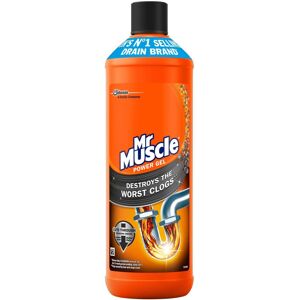 Mr Muscle Drain Unblocker, Drain Cleaner Power Gel, 1 Litre Mr Muscle Drain Unblocker, Drain Cleaner Power Gel, 1 Litre