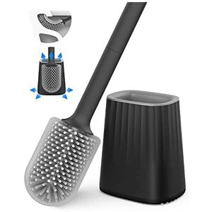Rwest X Toilet Brush, Silicone Toilet Brush with Holder Set, Dead Corner Deep Cleaning L Rwest X Toilet Brush, Silicone Toilet Brush with Holder Set, Dead Corner Deep Cleaning L