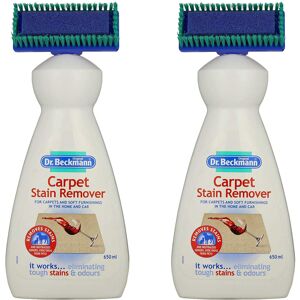 Dr Beckmann Carpet Stain Remover with Cleaning Brush (2 x 650ml) Dr Beckmann Carpet Stain Remover with Cleaning Brush (2 x 650ml)