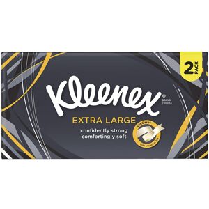 Kleenex Extra Large Tissues - White, Pack of 2 Kleenex Extra Large Tissues - White, Pack of 2