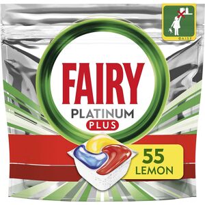 Fairy Platinum Plus All-in-One Dishwasher Tablets Bulk, Lemon, 55 Tablets Fairy Platinum Plus All-in-One Dishwasher Tablets Bulk, Lemon, 55 Tablets