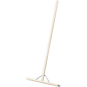 Loops 600mm Rubber Blade Floor Squeegee - Wooden Handle - Metal Support Beam Loops 600mm Rubber Blade Floor Squeegee - Wooden Handle - Metal Support Beam