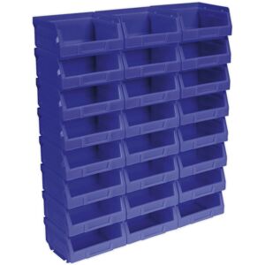 Loops 24 PACK Blue 105 x 85 x 55mm Plastic Storage Bin - Warehouse Parts Picking Tray Loops 24 PACK Blue 105 x 85 x 55mm Plastic Storage Bin - Warehouse Parts Picking Tray