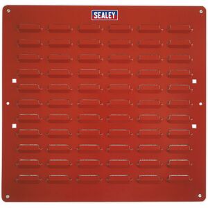 Loops 2 PACK - 500 x 500mm Red Louvre Wall Mounted Storage Bin Panel - Warehouse Tray Loops 2 PACK - 500 x 500mm Red Louvre Wall Mounted Storage Bin Panel - Warehouse Tray
