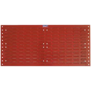 Loops 2 PACK - 1000 x 500mm Red Louvre Wall Mounted Storage Bin Panel - Warehouse Tray Loops 2 PACK - 1000 x 500mm Red Louvre Wall Mounted Storage Bin Panel - Warehouse Tray