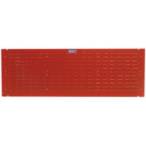 Loops 2 PACK - 1500 x 500mm Red Louvre Wall Mounted Storage Bin Panel - Warehouse Tray Loops 2 PACK - 1500 x 500mm Red Louvre Wall Mounted Storage Bin Panel - Warehouse Tray