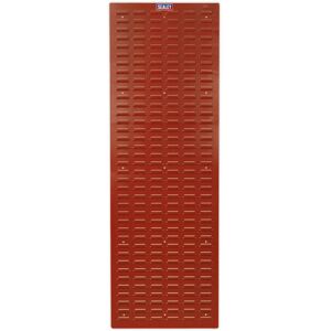 Loops 2 PACK - 500 x 1500mm Red Louvre Wall Mounted Storage Bin Panel - Warehouse Tray Loops 2 PACK - 500 x 1500mm Red Louvre Wall Mounted Storage Bin Panel - Warehouse Tray