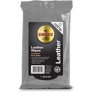 SIMONIZ SWPS0015A Leather Wipes Bio, White SIMONIZ SWPS0015A Leather Wipes Bio, White