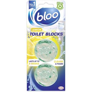 Bloo In Cistern Twin Blocks Citrus Zest with Long Lasting Anti-Limescale Cleanin Bloo In Cistern Twin Blocks Citrus Zest with Long Lasting Anti-Limescale Cleanin