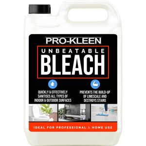 Pro-Kleen (5L) ProKleen Bleach Professional & Household Use Pro-Kleen (5L) ProKleen Bleach Professional & Household Use