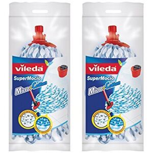 Vileda Supermocio Micro and Cotton Mop Refill - Pack of 2 Vileda Supermocio Micro and Cotton Mop Refill - Pack of 2
