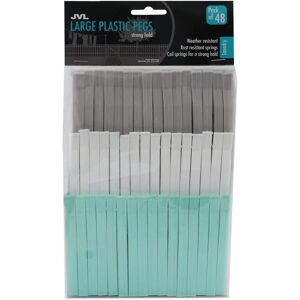 JVL Ultra Strong Rust Resistant Clothes Peg, Pack of 48 JVL Ultra Strong Rust Resistant Clothes Peg, Pack of 48