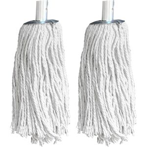 TDBS THE DUSTPAN AND BRUSH STORE 2x Cotton Mop Heads Replacement String Floor Cleaning Heavy Duty Mops TDBS THE DUSTPAN AND BRUSH STORE 2x Cotton Mop Heads Replacement String Floor Cleaning Heavy Duty Mops