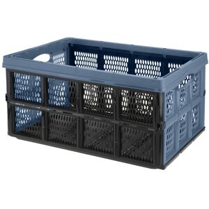 URBN Living (Blue ) Large 32L Folding Collapsible Plastic Storage Crate Box Stackable Basket URBN Living (Blue ) Large 32L Folding Collapsible Plastic Storage Crate Box Stackable Basket