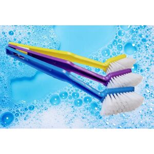 Duzzit Washing Up Dish Brushes Pot Brush Nylon Strong Bristle Pack Of 3 Duzzit Washing Up Dish Brushes Pot Brush Nylon Strong Bristle Pack Of 3