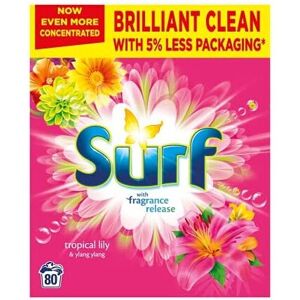 Surf Tropical Lily & Ylang-Ylang Laundry Powder 4 Kg - Concentrated Formula with Surf Tropical Lily & Ylang-Ylang Laundry Powder 4 Kg - Concentrated Formula with