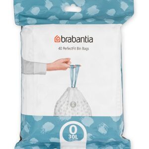 Brabantia Size O Bin Liners In A Dispenser Pack - 30L - 40 Bags Brabantia Size O Bin Liners In A Dispenser Pack - 30L - 40 Bags