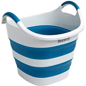 Beldray LA073853EU7 35L Collapsible Laundry Basket, Square Foldable Clothes Hamp Beldray LA073853EU7 35L Collapsible Laundry Basket, Square Foldable Clothes Hamp