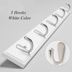 GreenZech (White 1) Metal Hooks Wall Mounted Bamboo Hanging Rack Wall Hanger for Coat Clot GreenZech (White 1) Metal Hooks Wall Mounted Bamboo Hanging Rack Wall Hanger for Coat Clot