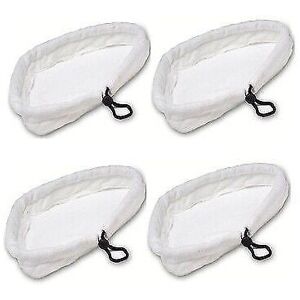4 X Microfibre Washable Cloth Pad fit Vax S2, Bionaire, Delta Hot Steam Mop 4 X Microfibre Washable Cloth Pad fit Vax S2, Bionaire, Delta Hot Steam Mop